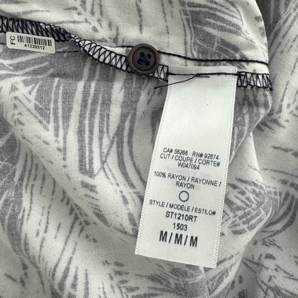 Splendid Blouse Leaf Patterned Sleeves Pockets Sh… - image 5